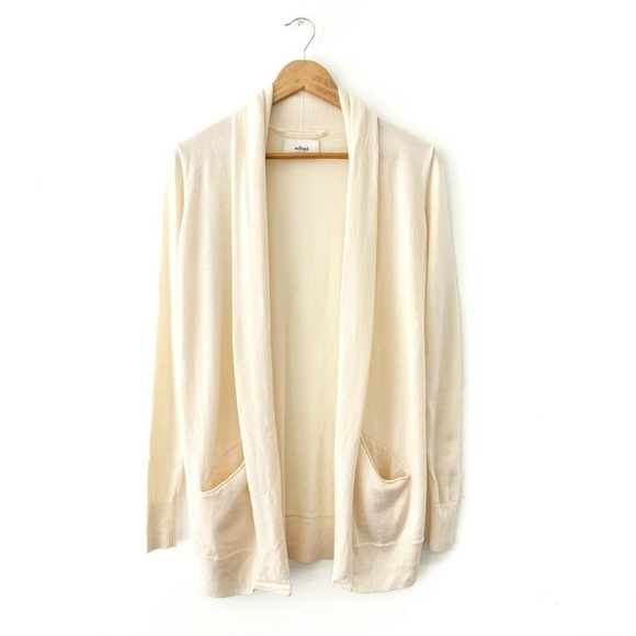 Wilfred | Flaubert Cardigan Sweater Cream White Size Small Aritzia - Picture 5 of 8
